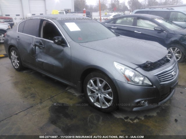 JN1CV6AR7DM760362 - 2013 INFINITI G37 GRAY photo 1