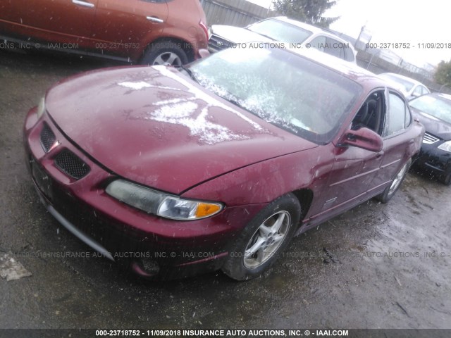 1G2WR52111F181390 - 2001 PONTIAC GRAND PRIX GTP BURGUNDY photo 2