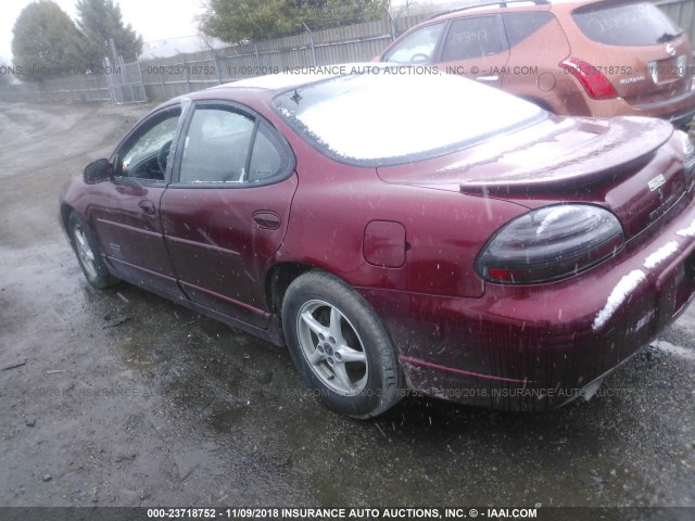 1G2WR52111F181390 - 2001 PONTIAC GRAND PRIX GTP BURGUNDY photo 3