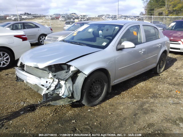 1G1AD5F53A7165955 - 2010 CHEVROLET COBALT 1LT SILVER photo 2