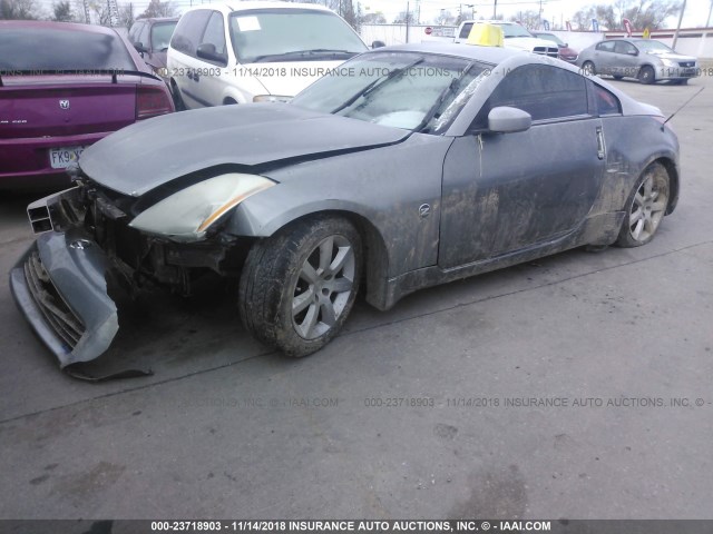 JN1AZ34E53T013737 - 2003 NISSAN 350Z COUPE GRAY photo 2