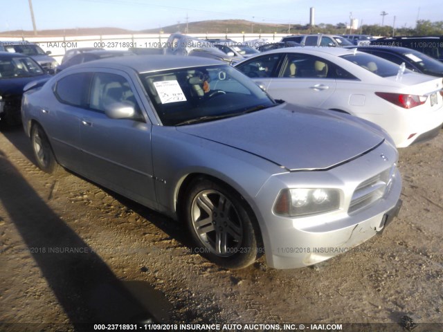 2B3KA53H36H141851 - 2006 DODGE CHARGER R/T SILVER photo 1