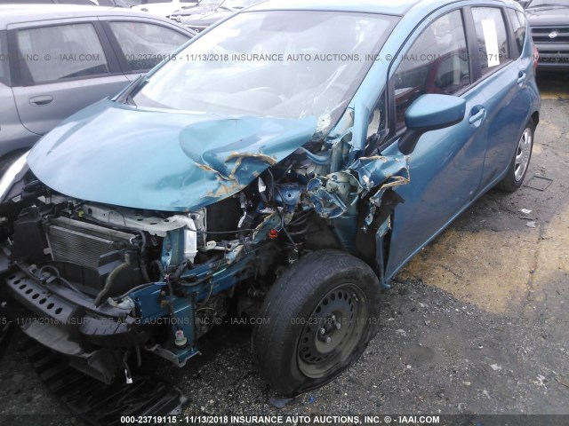 3N1CE2CP7GL405551 - 2016 NISSAN VERSA NOTE S/S PLUS/SV/SL/SR TEAL photo 2