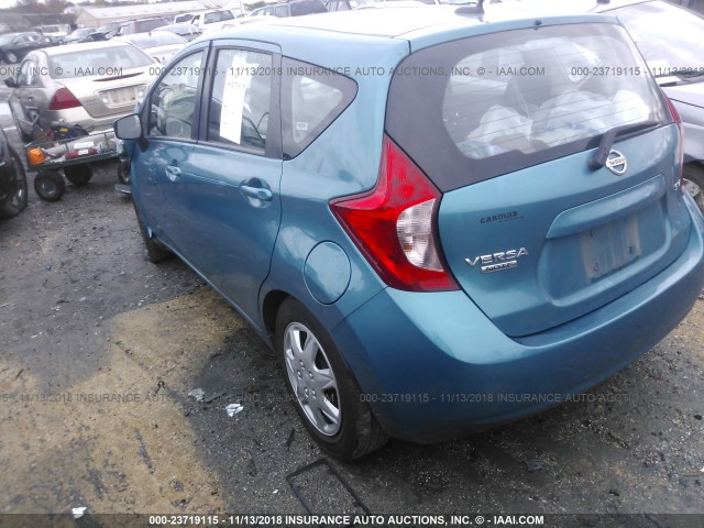 3N1CE2CP7GL405551 - 2016 NISSAN VERSA NOTE S/S PLUS/SV/SL/SR TEAL photo 3