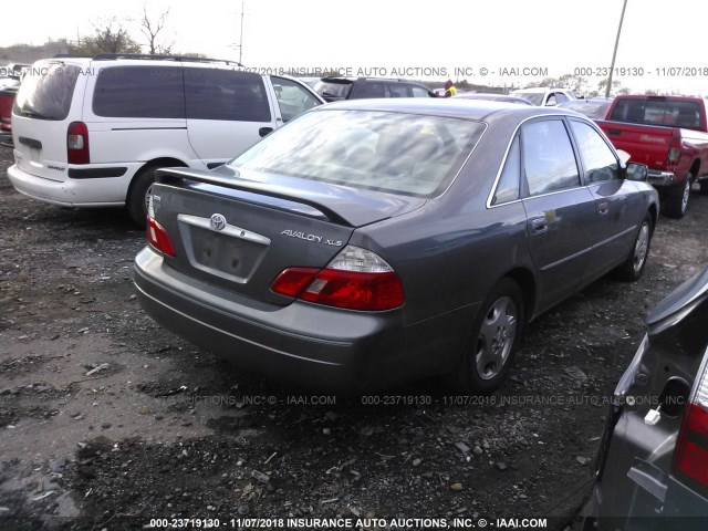 4T1BF28B34U384486 - 2004 TOYOTA AVALON XL/XLS GRAY photo 4