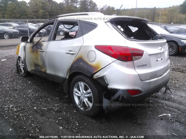 KM8JUCAC7AU021257 - 2010 HYUNDAI TUCSON GLS/LIMITED 银色 照片 3