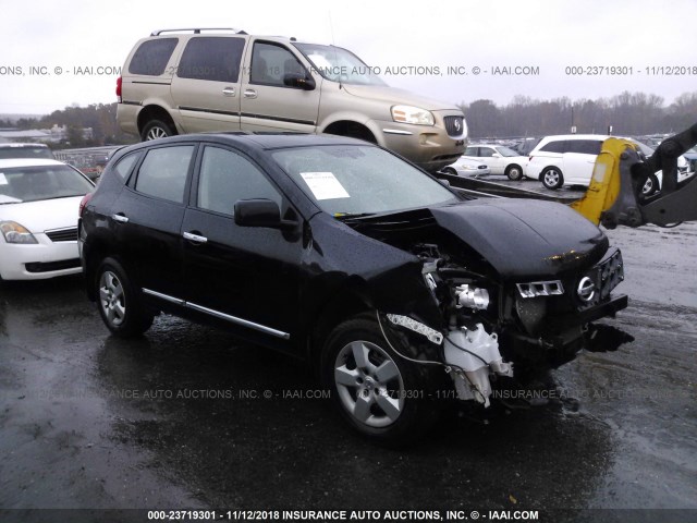 JN8AS5MT8DW537190 - 2013 NISSAN ROGUE S/SV BLACK photo 1