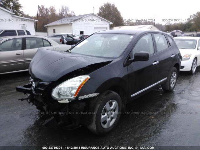 JN8AS5MT8DW537190 - 2013 NISSAN ROGUE S/SV BLACK photo 2