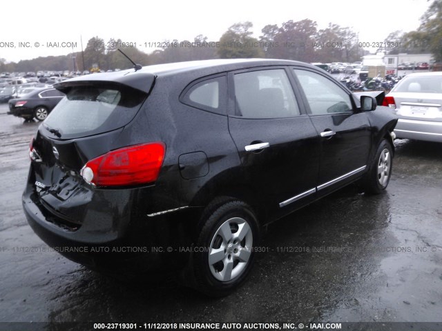 JN8AS5MT8DW537190 - 2013 NISSAN ROGUE S/SV BLACK photo 4