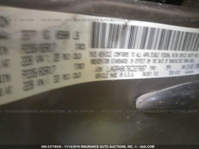 1J4GR48K76C227687 - 2006 JEEP GRAND CHEROKEE LAREDO/COLUMBIA/FREEDOM 棕色 照片 9