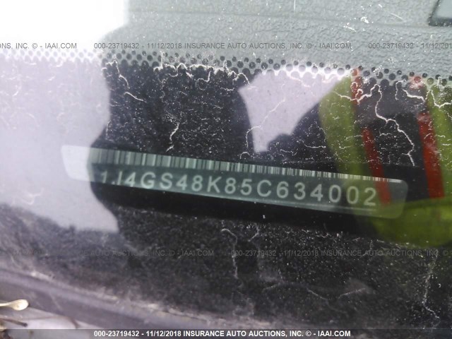 1J4GS48K85C634002 - 2005 JEEP GRAND CHEROKEE LAREDO/COLUMBIA/FREEDOM 蓝色 照片 9