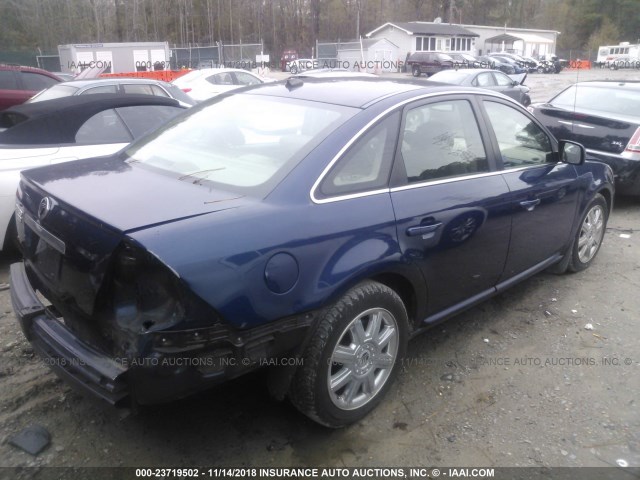 1MEHM42157G609136 - 2007 MERCURY MONTEGO PREMIER BLUE photo 4