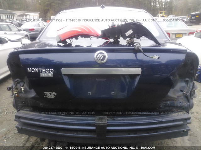 1MEHM42157G609136 - 2007 MERCURY MONTEGO PREMIER BLUE photo 6