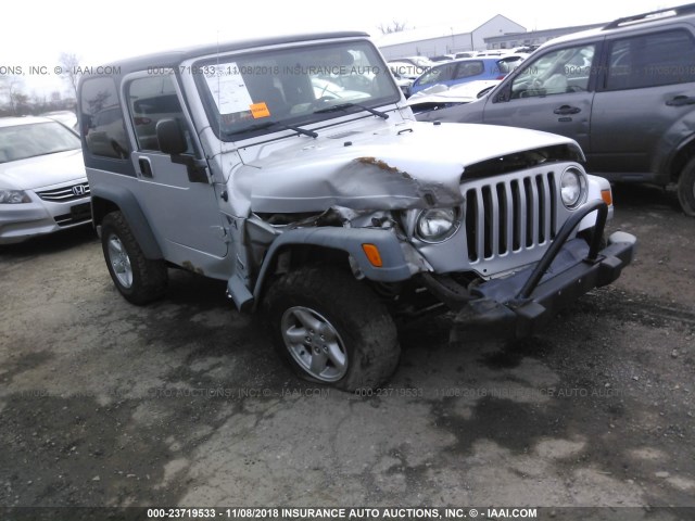 1J4FA39SX5P333909 - 2005 JEEP WRANGLER X SILVER photo 1