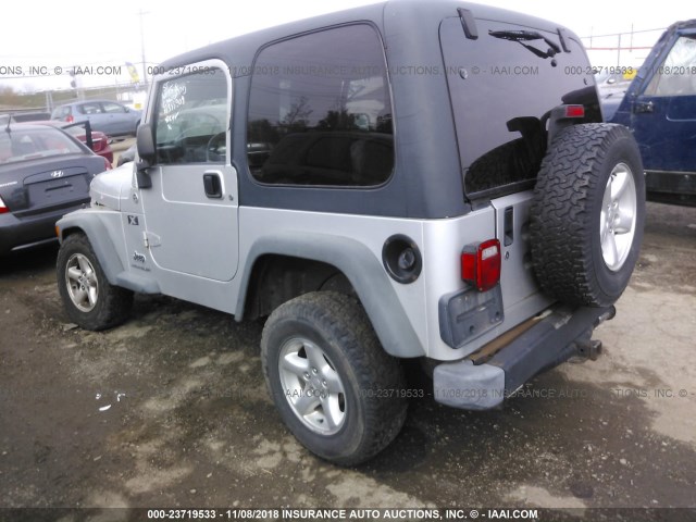 1J4FA39SX5P333909 - 2005 JEEP WRANGLER X SILVER photo 3