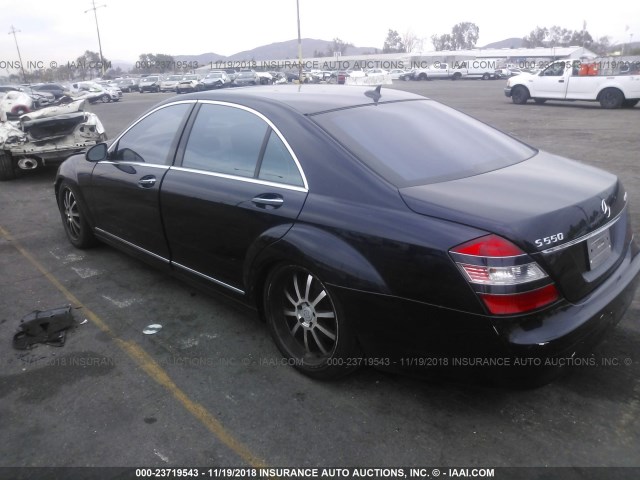 WDDNG71XX8A173655 - 2008 MERCEDES-BENZ S 550 BLUE photo 3