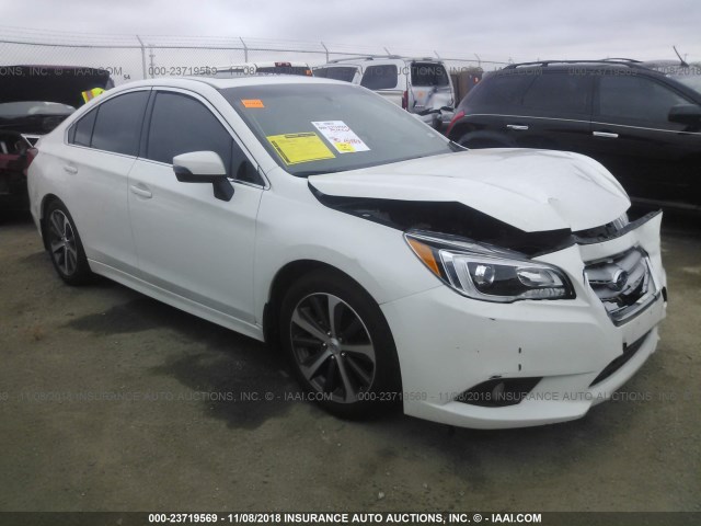 4S3BNBL65G3013549 - 2016 SUBARU LEGACY 2.5I LIMITED WHITE photo 1