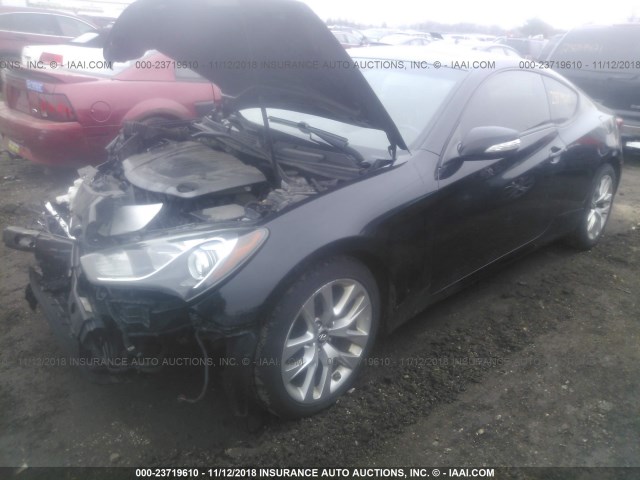 KMHHU6KJ2DU098278 - 2013 HYUNDAI GENESIS COUPE 3.8L BLACK photo 2