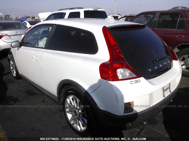 YV1MK672092138350 - 2009 VOLVO C30 T5 WHITE photo 3