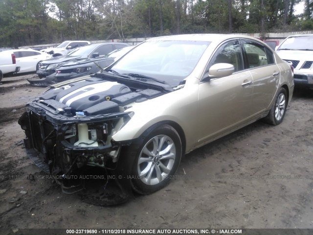 KMHGC4DD1CU162058 - 2012 HYUNDAI GENESIS 3.8L GOLD photo 2