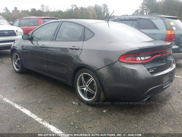 1C3CDFBB6FD368675 - 2015 DODGE DART SXT GRAY photo 3