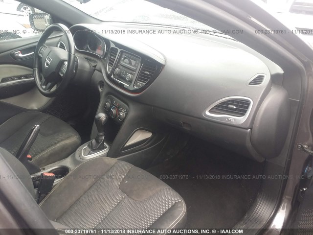 1C3CDFBB6FD368675 - 2015 DODGE DART SXT GRAY photo 5