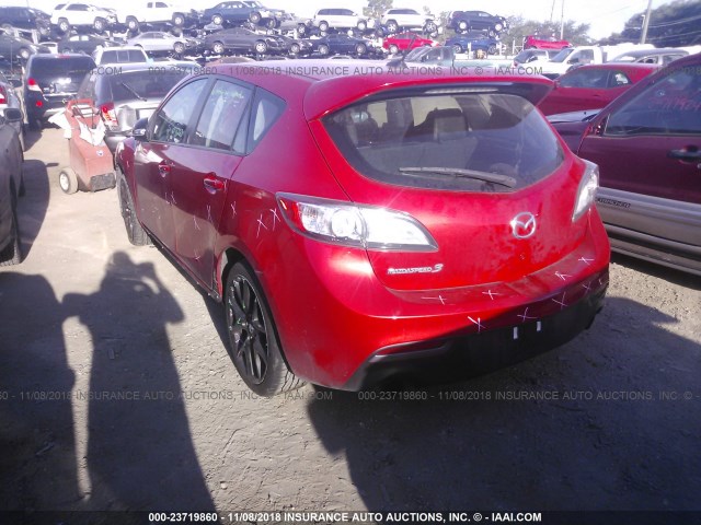 JM1BL1L37D1834746 - 2013 MAZDA SPEED 3 RED photo 3