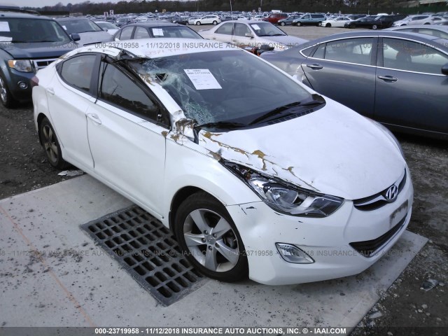 5NPDH4AE7DH406961 - 2013 HYUNDAI ELANTRA GLS/LIMITED WHITE photo 1