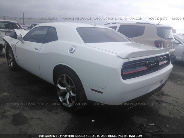 2C3CDZBG0FH774872 - 2015 DODGE CHALLENGER SXT PLUS WHITE photo 3