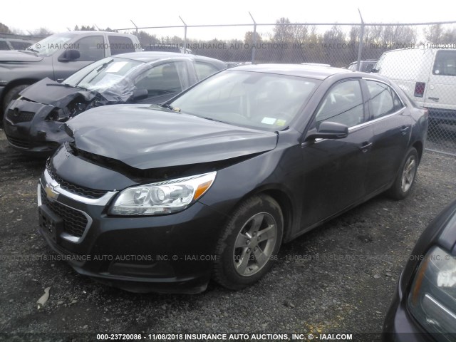 1G11C5SL8EF124627 - 2014 CHEVROLET MALIBU 1LT BLACK photo 2
