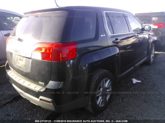 2GKALMEK0C6107045 - 2012 GMC TERRAIN SLE BLACK photo 4