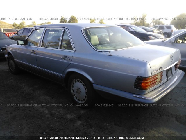 WDBCB35E7MA595019 - 1991 MERCEDES-BENZ 350 SDL BLUE photo 3