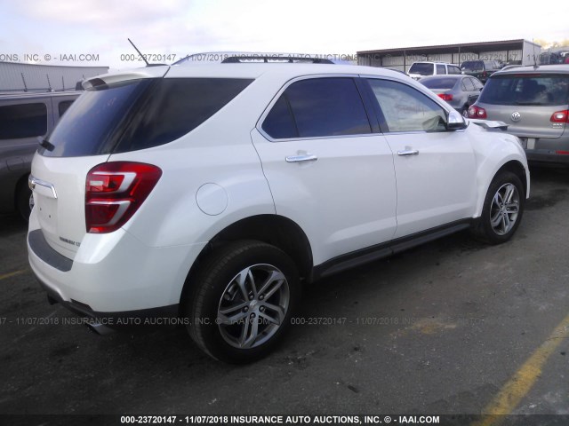 2GNFLGE32G6316456 - 2016 CHEVROLET EQUINOX LTZ WHITE photo 4