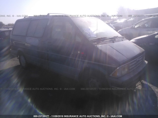 1FMDA31U7PZA58741 - 1993 FORD AEROSTAR BLUE photo 1