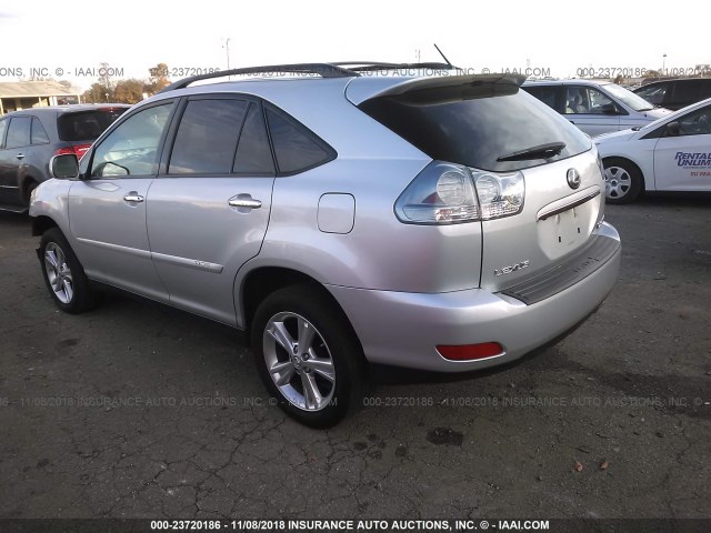 JTJHW31U182050990 - 2008 LEXUS RX 400H SILVER photo 3