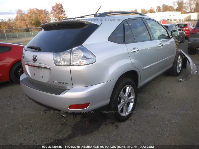 JTJHW31U182050990 - 2008 LEXUS RX 400H SILVER photo 4