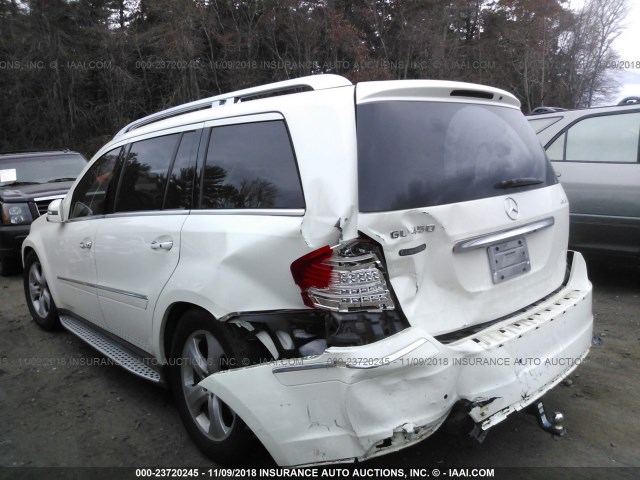 4JGBF7BE6BA640912 - 2011 MERCEDES-BENZ GL 450 4MATIC WHITE photo 6