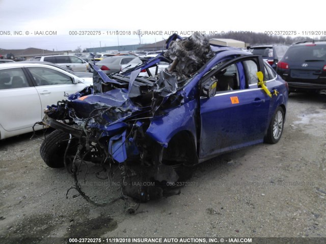 1FADP3J29EL252694 - 2014 FORD FOCUS TITANIUM BLUE photo 2