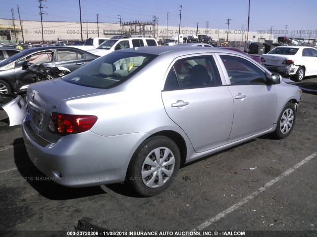 JTDBU4EE7A9119301 - 2010 TOYOTA COROLLA S/LE/XLE SILVER photo 4