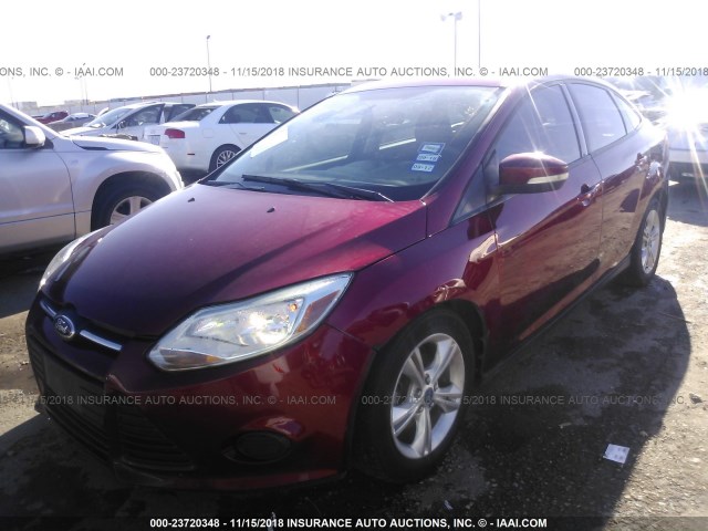 1FADP3F28DL220164 - 2013 FORD FOCUS SE RED photo 2