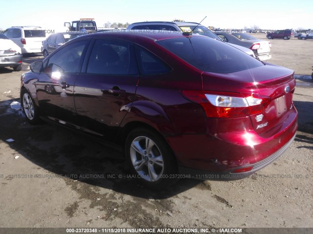 1FADP3F28DL220164 - 2013 FORD FOCUS SE RED photo 3