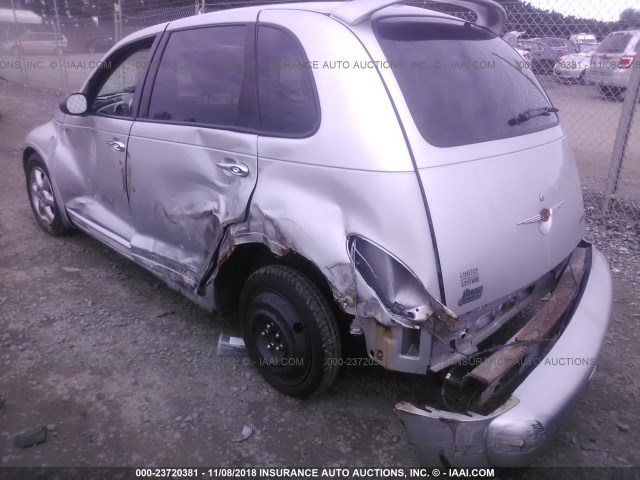 3C8FY68814T224224 - 2004 CHRYSLER PT CRUISER LIMITED SILVER photo 3