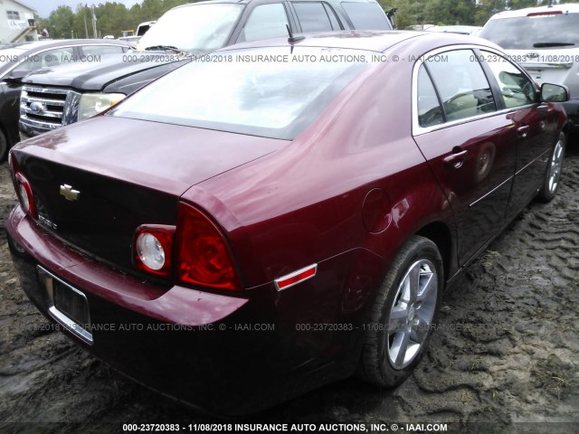 1G1ZD5E11BF277100 - 2011 CHEVROLET MALIBU 2LT MAROON photo 4