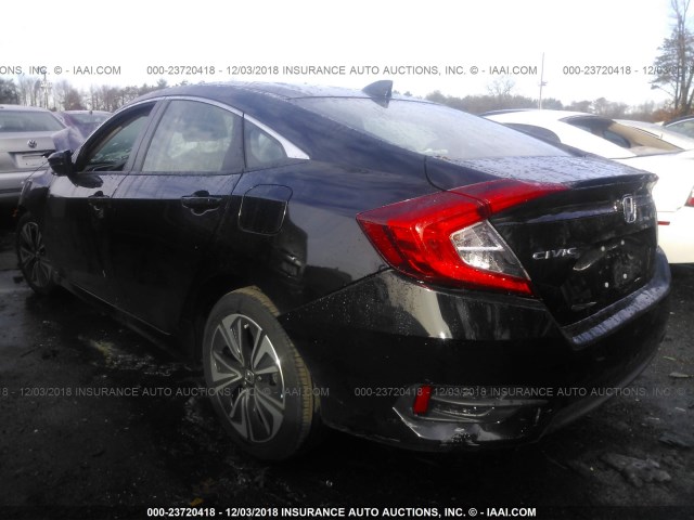 JHMFC1F70JX025287 - 2018 HONDA CIVIC EXL BLACK photo 3