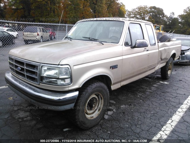 1FTHX25H7NKB98306 - 1992 FORD F250 BROWN photo 2