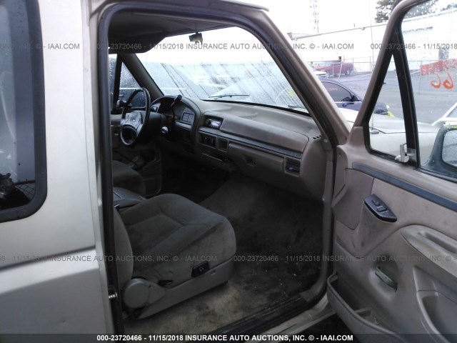 1FTHX25H7NKB98306 - 1992 FORD F250 BROWN photo 5