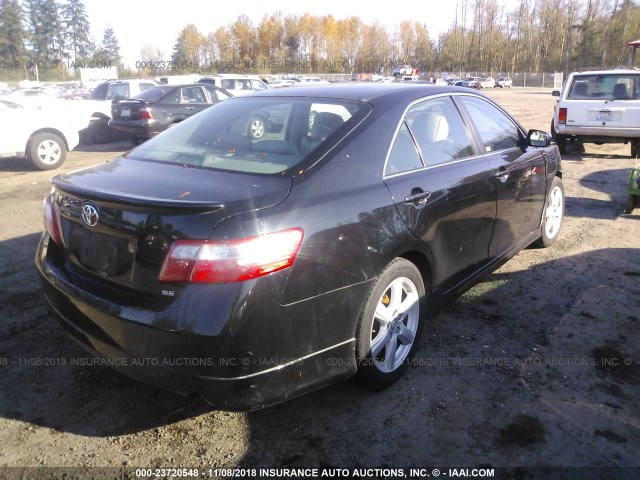 4T1BK46K57U527081 - 2007 TOYOTA CAMRY NEW GENERAT LE/XLE/SE BLACK photo 4