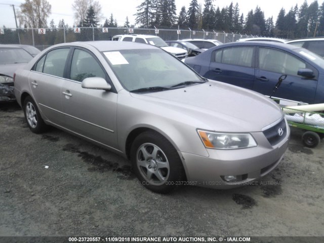 5NPEU46F96H153694 - 2006 HYUNDAI SONATA GLS/LX GOLD photo 1