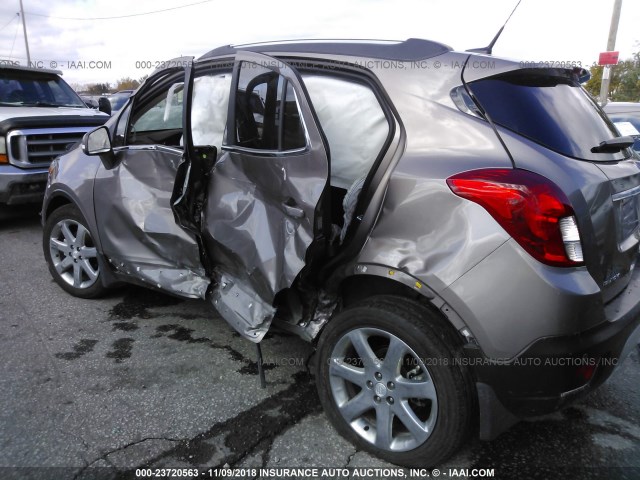 KL4CJHSB2EB553410 - 2014 BUICK ENCORE PREMIUM BROWN photo 6