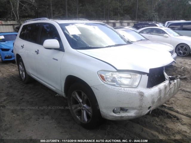 JTEDS42A892072943 - 2009 TOYOTA HIGHLANDER LIMITED WHITE photo 1